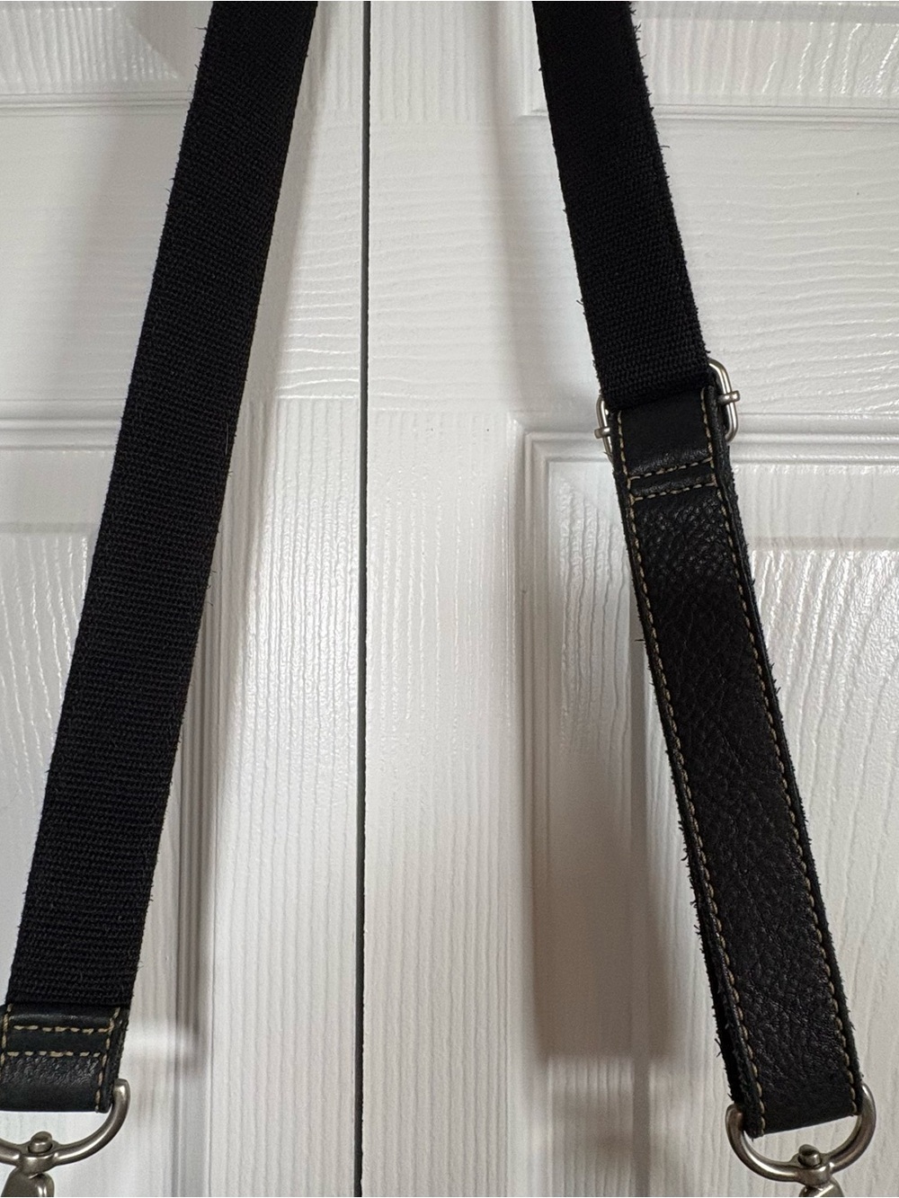 Fossil Long Live Vintage Black Leather Crossbody Bag Boho - Picture 5 of 14